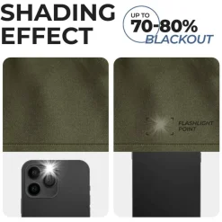 Set of 2 Panel Blackout Curtains Set, Durable Polyester Window Drapes with Thermal Insulation and Noise Reducing Features