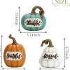 Set of 3 Resin Fall Pumpkins