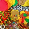 24 Sets Foam Owl Decorations DIY Fall Craft Kit (Orange, Yellow,Golden, Green, Brown, Red)