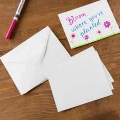 10 Sets of Ivory Flat Envelopes & Cards by Recollections™, 4.25