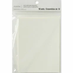 10 Sets of Ivory Flat Envelopes & Cards by Recollections™, 4.25