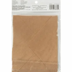 10 Sets of Kraft Flat Cards & Envelopes by Recollections™, 4.25" x 5.5"