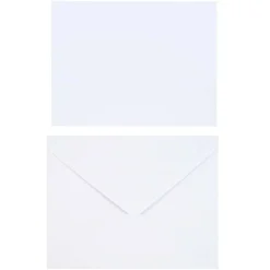 50 Sets of White Flat Cards & Envelopes by Recollections™, 5