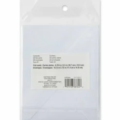 50 Sets of White Flat Cards & Envelopes by Recollections™, 4.25" x 5.5"