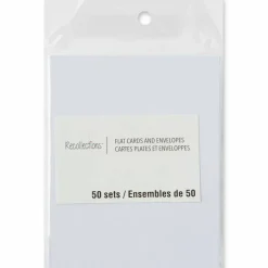 50 Sets of White Flat Cards & Envelopes by Recollections™, 4.25" x 5.5"