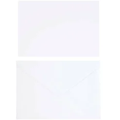 10 Sets of White Flat Cards & Envelopes by Recollections™, 5