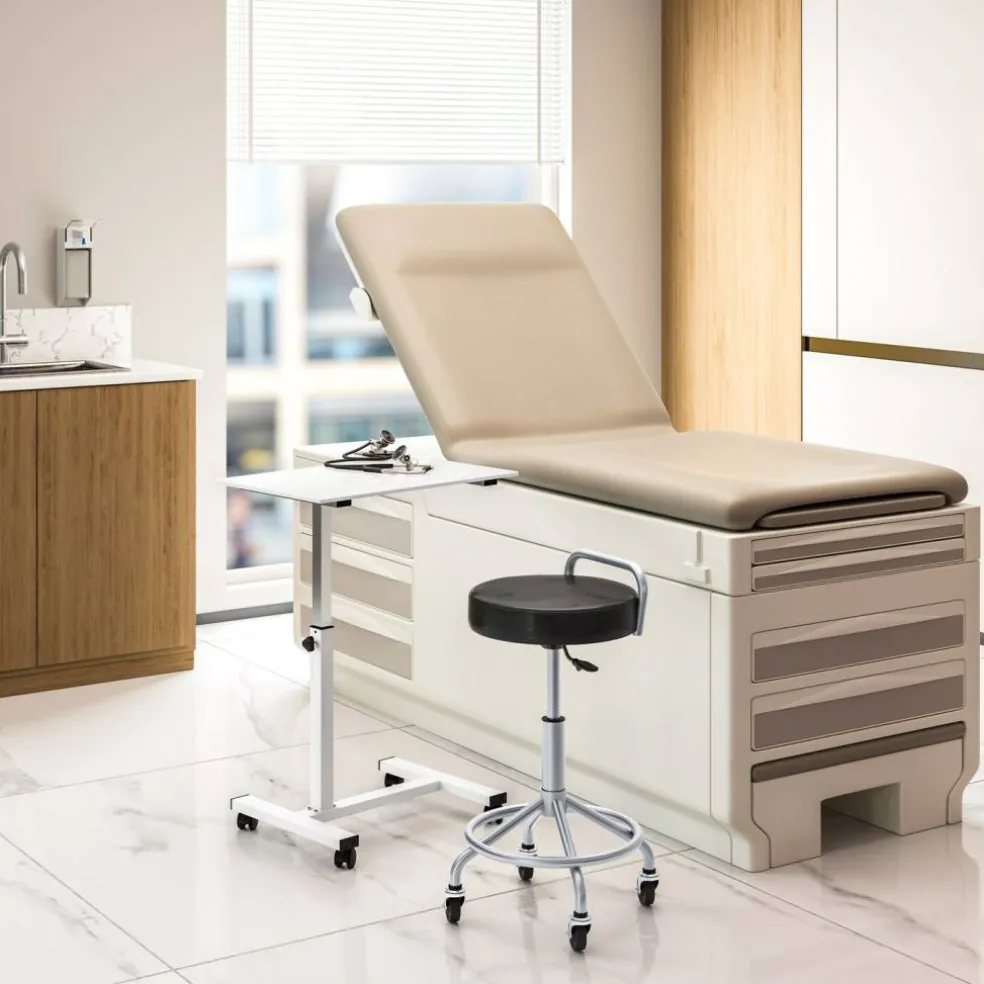 Seville Classics airLIFT Height Adjustable Mobile Rolling Laptop Cart Desk
