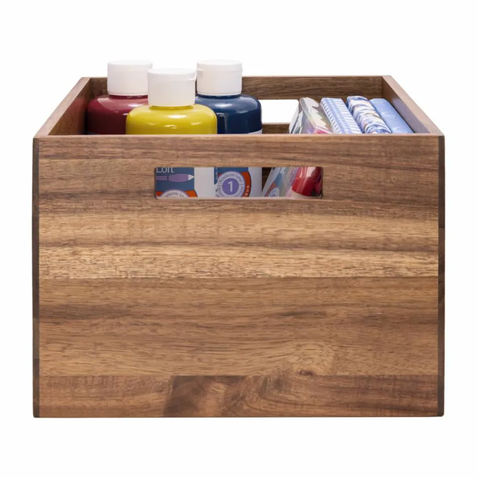 Seville Classics Large Acacia Bin