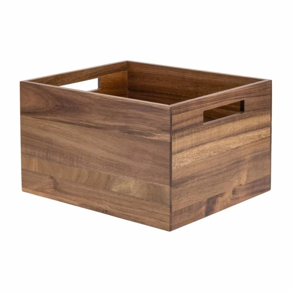Seville Classics Large Acacia Bin