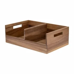 Seville Classics Large Acacia Desktop Organizer