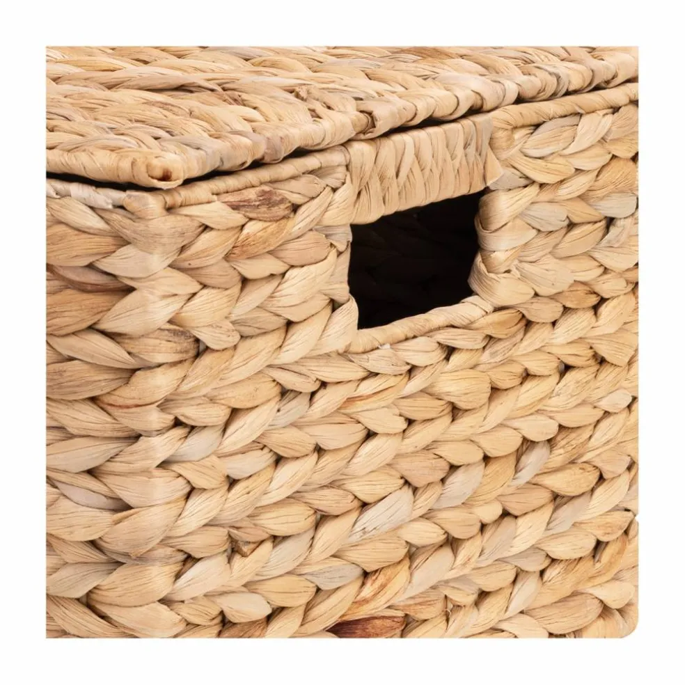 Seville Classics Large Water Hyacinth Bin with Lid