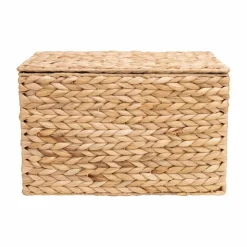 Seville Classics Large Water Hyacinth Bin with Lid