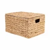Seville Classics Medium Water Hyacinth Bin with Lid