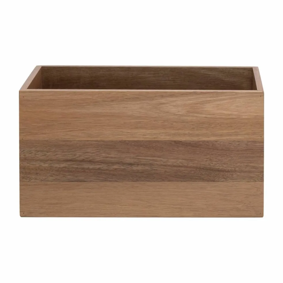 Seville Classics Small Acacia Bin