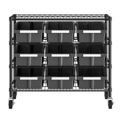Seville Classics 4-Tier NSF 9-Bin Rack, 36