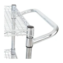 Seville Classics 3-Tier NSF Utility Cart, 35.9" W x 18" D x 32.2" H