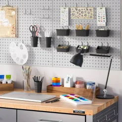 Seville Classics UltraHD 2-Piece Pegboard Set w/ 23 Piece Hook Assortment