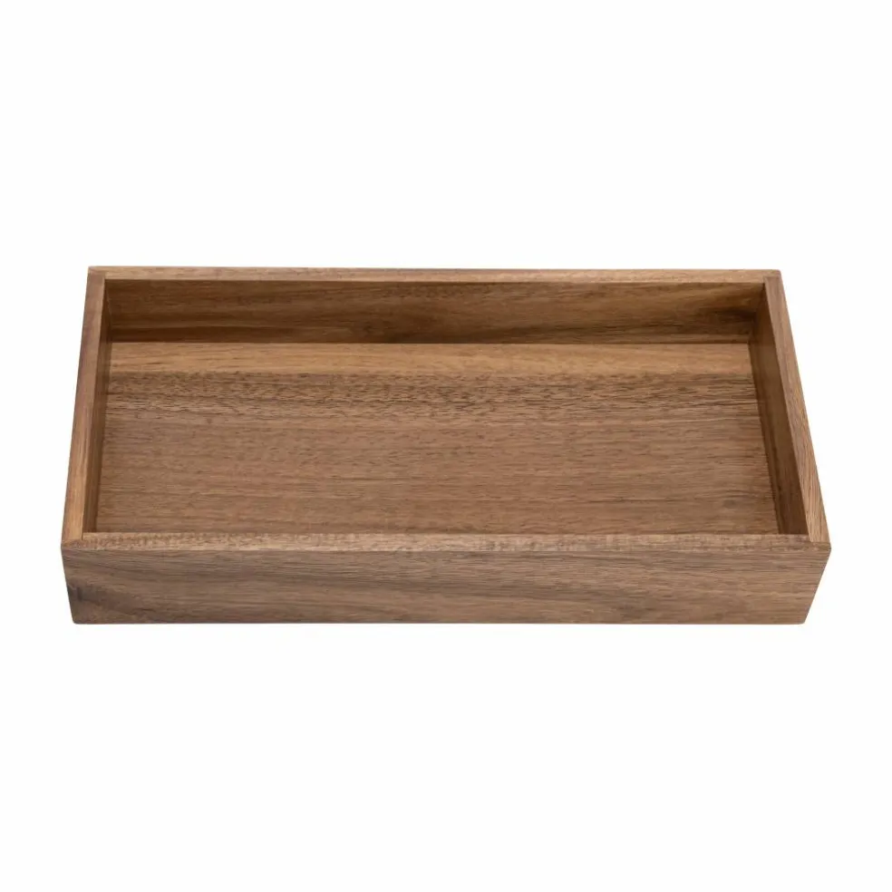 Seville Classics 12" x 6" x 2" Acacia Drawer Organizer