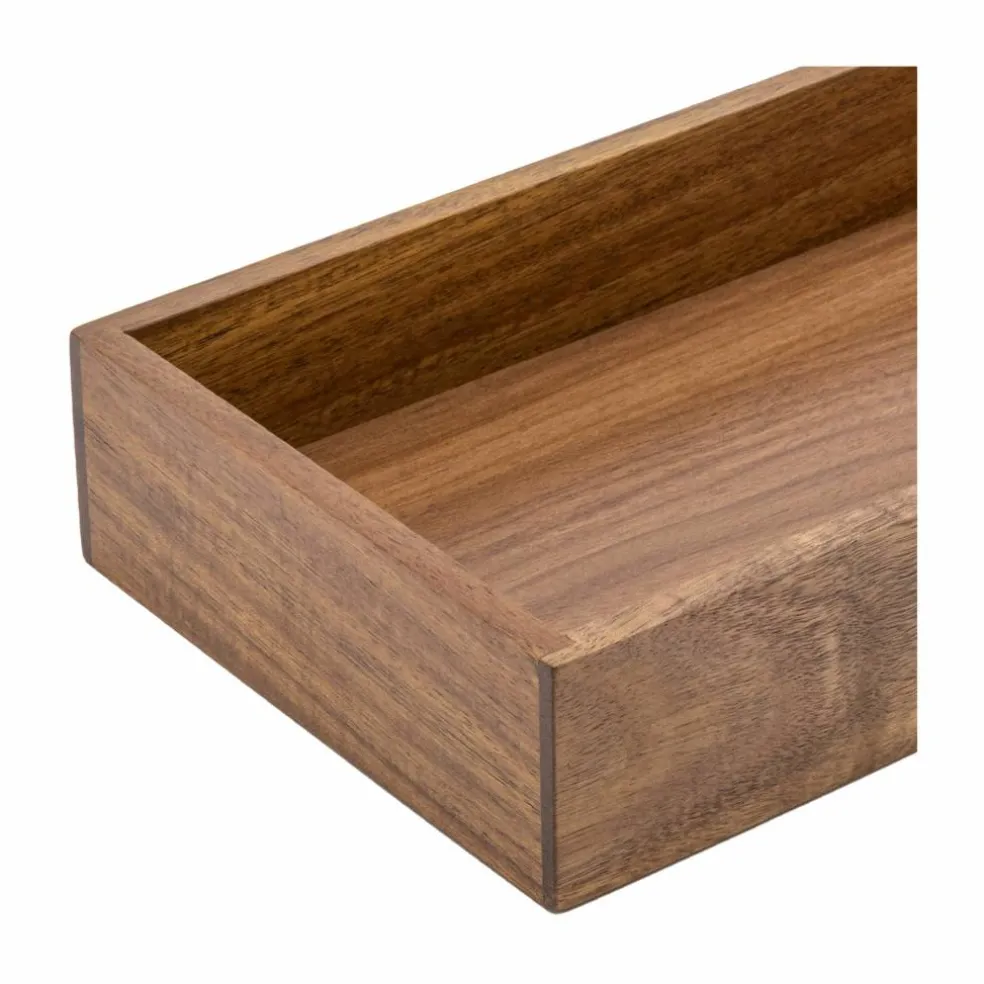 Seville Classics 12" x 6" x 2" Acacia Drawer Organizer