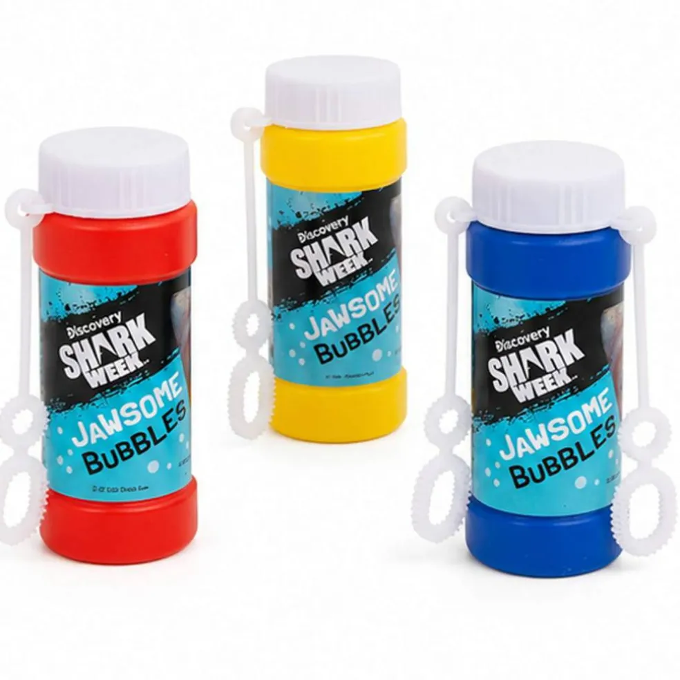 Shark Week Bubble Bottles Party Favor Set 12 Pack 2 oz