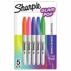 Sharpie® Glam Pop 5 Color Fine Tip Permanent Markers