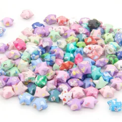 2240 Sheets Origami Star Paper Strips with 4 Different Designs of Cute Cartoon Origami for DIY Handcrafts