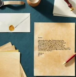96 Sheets 8.5x11 Inches Old Age Vintage Style Paper