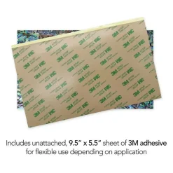 Shell Veneer, 5.5 x 9.5 inches | WMOP, BMOP, Abalone | Includes 3M Adhesive Sheet for Application, Great for Inlay Projects