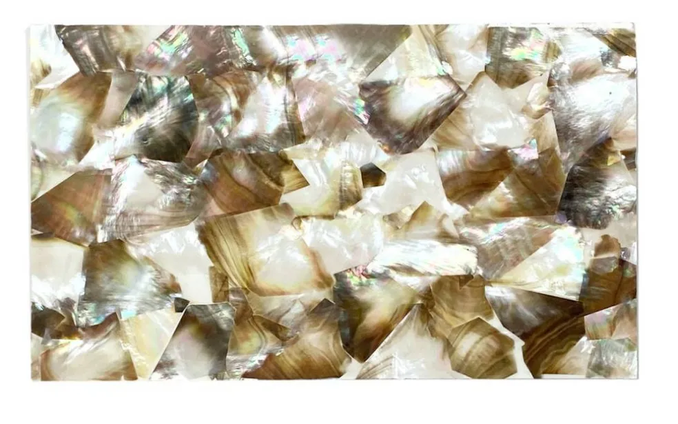 Shell Veneer, 5.5 x 9.5 inches | WMOP, BMOP, Abalone | Includes 3M Adhesive Sheet for Application, Great for Inlay Projects