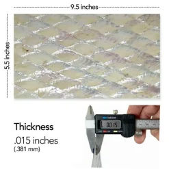 Shell Veneer, 5.5 x 9.5 inches | WMOP, BMOP, Abalone | Includes 3M Adhesive Sheet for Application, Great for Inlay Projects