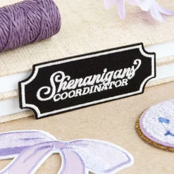 Shenanigans Coordinator Embroidered Iron-On & Adhesive Patch by Make Market®