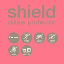 Shield Pillow Protection Cover, 12" x 16"