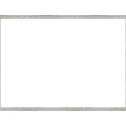 Shiplap White Narrow Framed Dry Erase Magnetic Board