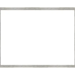 Shiplap White Narrow Framed Dry Erase Magnetic Board
