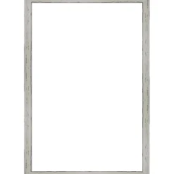 Shiplap White Narrow Framed Dry Erase Magnetic Board
