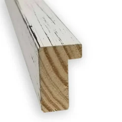 Shiplap White Narrow Framed Dry Erase Magnetic Board