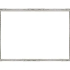 Shiplap White Narrow Framed Dry Erase Magnetic Board