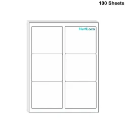 Shipping Address Labels for Laser, Easy to Peel, Total 3 1/3" x 4"