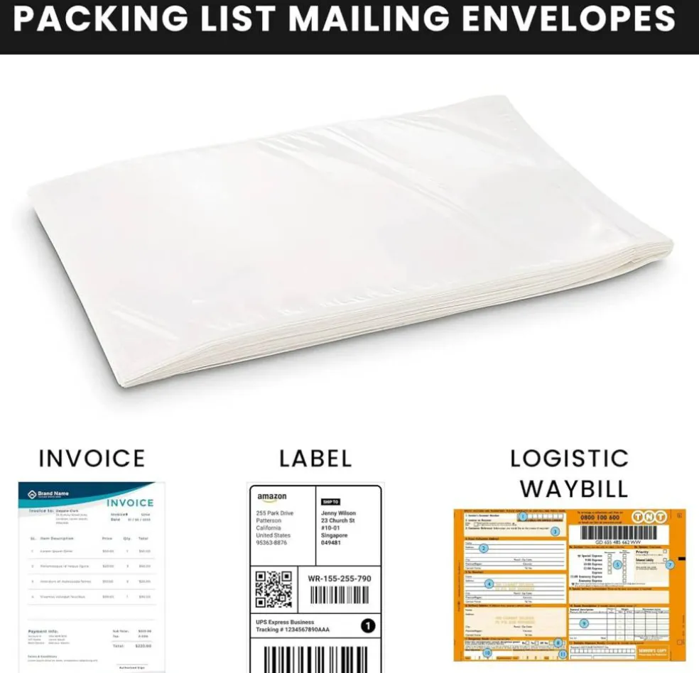 Shipping Label Sleeves 500Pcs