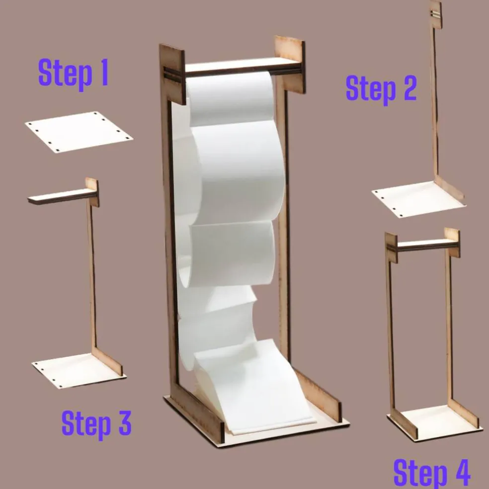 Shipping Label Stand and Feeder
