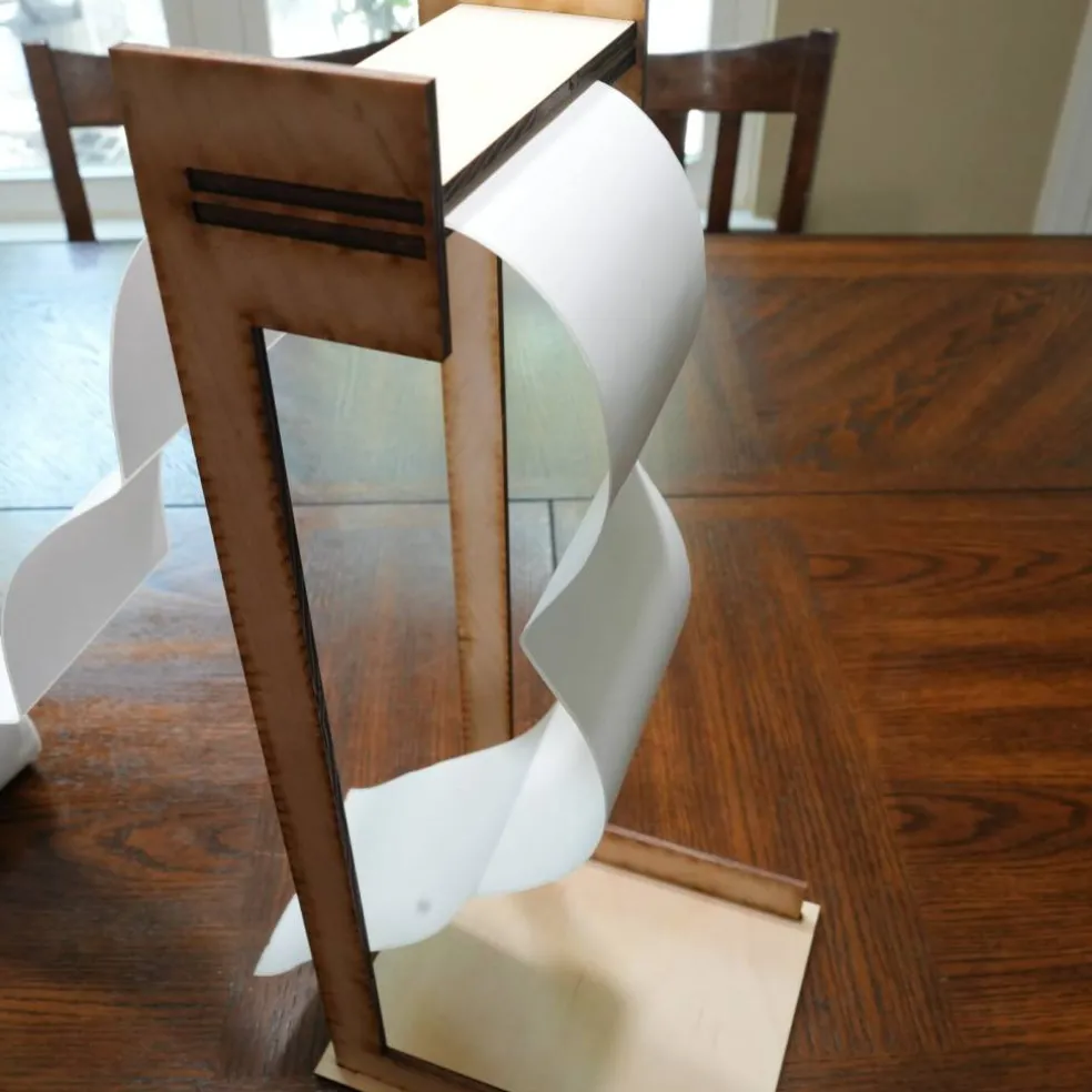Shipping Label Stand and Feeder