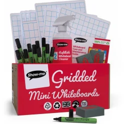Show-me® A4 Gridded/Plain Lapboards Bulk Box Set