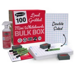 Show-me® A4 Lined/Gridded Lapboards Bulk Box Set