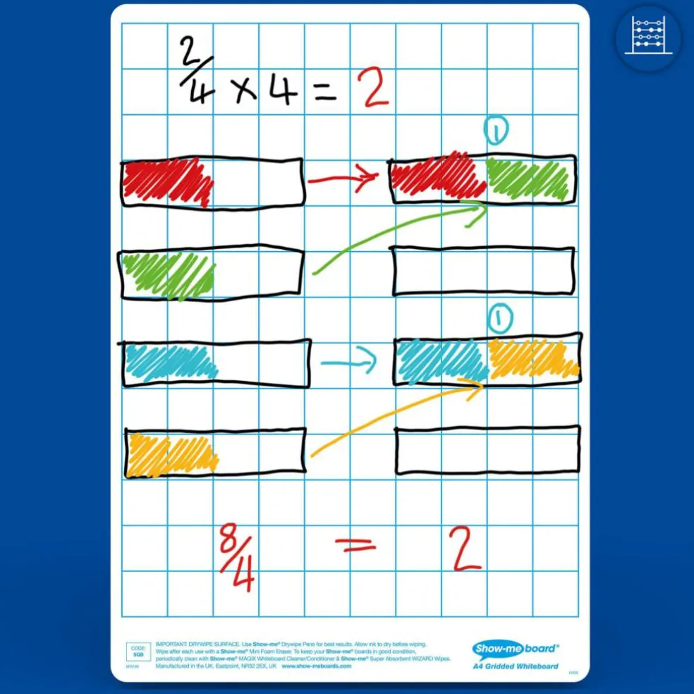 Show-me® A4 Lined/Gridded Lapboards Bulk Box Set