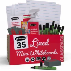 Show-me® A4 Lined/Plain Lapboards Bulk Box Set