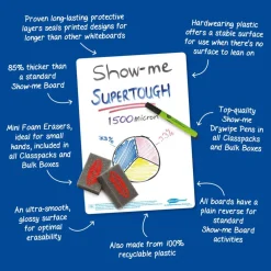 Show-me® A4 Lined/Plain Supertough Lapboards Bulk Box Set