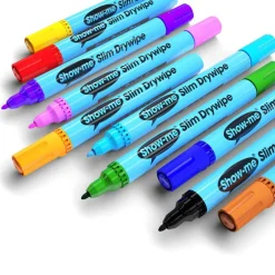 Show-me® Fine Tip Slim Barrel Dry Erase Markers, 10ct.