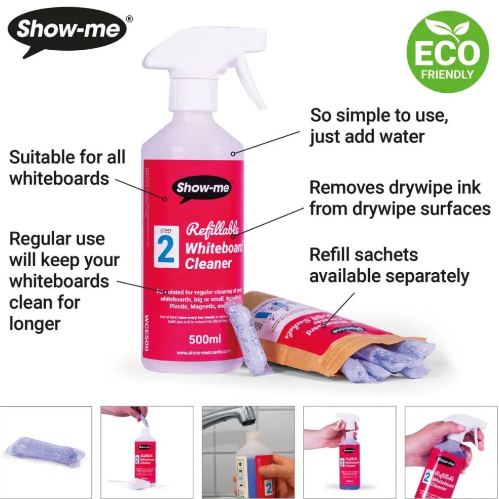 Show-me® 16.9 fl. oz. Refillable Dry Erase Board Cleaner, 6ct.
