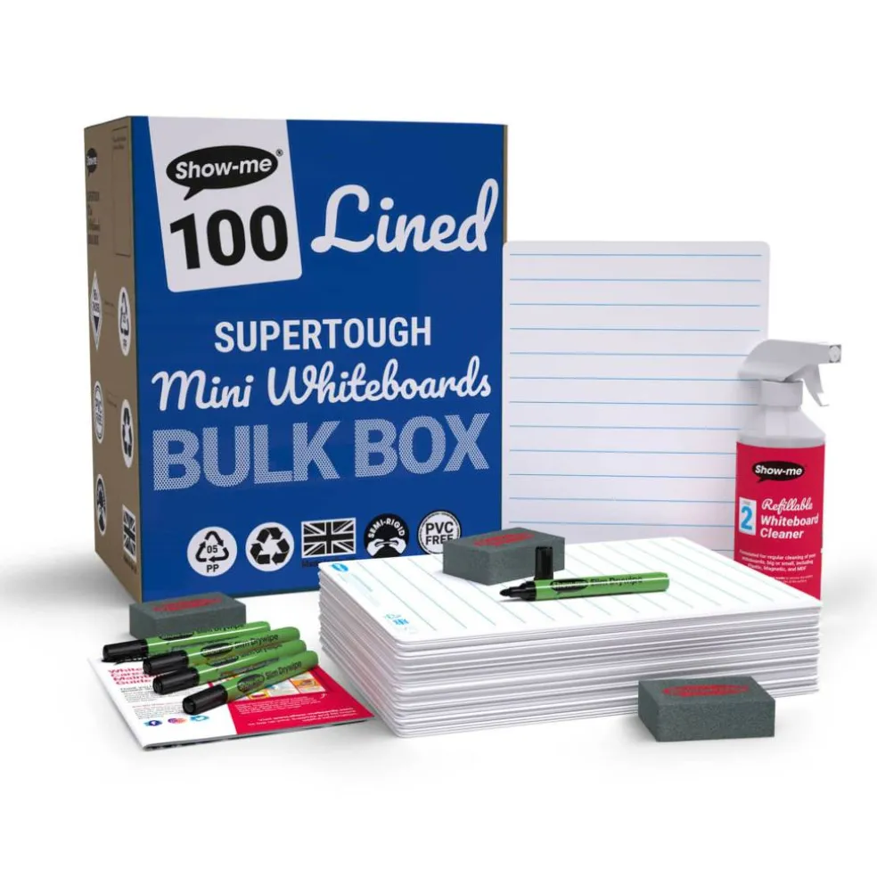 Show-me® Lined/Plain Lapboards Bulk Box Set