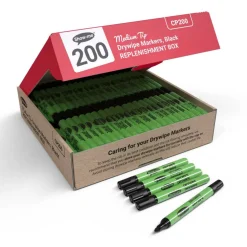 Show-me® Medium Tip Dry Wipe Markers, 200ct.